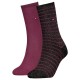чорапи,дамски,чорапи,tommy,hilfiger,100001494,socks,2,pairs,black,silver,(black,purple)