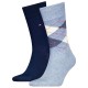 чорапи,мъжки,чорапи,tommy,hilfiger,100001495,socks,2,pairs,light,blue,melange,(blue)
