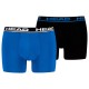 боксерки,мъжко,бельо,head,basic,boxers,2,units,blue,black,(aruba,blue,black)