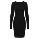 рокля,дамски,поли,и,рокли,only,louisa,long,sleeve,midi,dress,black,(black)