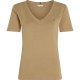 тениска,дамски,тениски,tommy,hilfiger,slim,cody,short,sleeve,v,neck,t,shirt,safari,canvas,(brown)