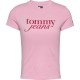 тениска,дамски,тениски,tommy,jeans,essential,logo,short,sleeve,t,shirt,pink,sugar,(pink)