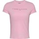 тениска,дамски,тениски,tommy,jeans,linear,short,sleeve,t,shirt,pink,(pink,sugar)
