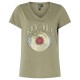 тениска,дамски,тениски,pieces,gabriella,short,sleeve,t,shirt,green,(deep,lichen,green,rock,roll,motive)
