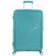 куфари,american,tourister,soundobx,spinner,77,28,tsa,97,110l,trolley,bag,turquoise,tonic,(blue)