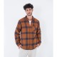 риза,с,дълъг,ръкав,мъжки,ризи,hurley,portland,sherpa,lined,long,sleeve,shirt,euro,brown,(brown)