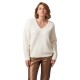 блуза,дамски,пуловери,дамски,плетени,дрехи,deeluxe,loubiana,v,neck,sweater,white