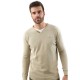 блуза,мъжки,пуловери,deeluxe,single,v,neck,sweater,cream,(beige)