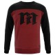 блуза,мъжки,пуловери,montesa,logo,sweatshirt,red,black,(burdeos)