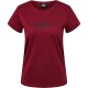 тениска,дамски,тениски,hummel,booster,short,sleeve,t,shirt,cabernet,(red)