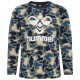 тениска,детски,тениски,hummel,steen,aop,long,sleeve,t,shirt,green,blue,(vetiver)