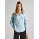 риза,с,дълъг,ръкав,дамски,ризи,мъжки,ризи,pepe,jeans,ivy,long,sleeve,shirt,refurbished,blue,(denim,pf8)