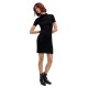 рокля,дамски,поли,и,рокли,hugo,sareply,10259558,short,sleeve,short,dress,black