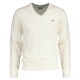 блуза,мъжки,пуловери,gant,superfine,lambswool,v,neck,sweater,cream,(white)