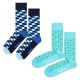чорапи,мъжки,чорапи,happy,socks,filled,optic,socks,2,pairs,blue,(multicolored)