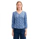 тениска,дамски,тениски,tom,tailor,1044406,crincle,henley,3,4,sleeve,t,shirt,blue,(blue,floral,design)
