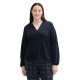 тениска,дамски,тениски,tom,tailor,1044775,feminine,v,neck,short,sleeve,t,shirt,blue