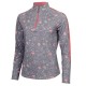 блуза,дамски,блузи,green,lamb,mae,half,zip,sweatshirt,black,outline,(grey)