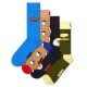 чорапи,мъжки,чорапи,hs,by,happy,socks,breakfast,gift,set,long,socks,multicolor