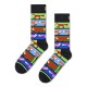 чорапи,мъжки,чорапи,hs,by,happy,socks,fox,stripe,long,socks,multicolor,(black)