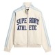 блуза,дамски,блузи,superdry,athletic,applq,loose,full,zip,sweatshirt,beige