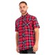 риза,с,къс,ръкав,мъжки,ризи,lonsdale,brixworth,short,sleeve,shirt,red,dark,navy,white,(red)