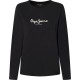 тениска,мъжки,тениски,дамски,тениски,pepe,jeans,fiore,long,sleeve,t,shirt,black,(black)