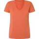 тениска,дамски,тениски,pepe,jeans,fiore,short,sleeve,t,shirt,sunset,orange,(orange)
