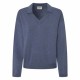 блуза,дамски,пуловери,дамски,плетени,дрехи,pepe,jeans,isela,v,neck,sweater,weller,blue,(blue)