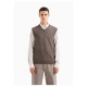 потник,мъжки,пуловери,armani,exchange,6dzm1g,zm1lz,knitted,vest,brown,(brown,mel)