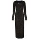 рокля,дамски,поли,и,рокли,karl,lagerfeld,a1w13005,long,sleeve,dress,black