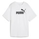 тениска,дамски,тениски,puma,ess,n1,logo,relaxed,short,sleeve,t,shirt,white,(white)