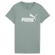 тениска,дамски,тениски,puma,ess,n1,logo,short,sleeve,t,shirt,green,moon,(green)