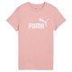 тениска,дамски,тениски,puma,ess,n1,logo,short,sleeve,t,shirt,pink,fruit,(pink)