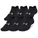 чорапи,мъжки,чорапи,under,armour,essential,no,show,socks,6,pairs,black,(black)