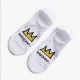 чорапи,мъжки,чорапи,jimmy,lion,basquiat,crown,no,show,socks,white,(white)