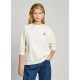 блуза,дамски,блузи,pepe,jeans,faylin,sweatshirt,white