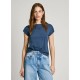 тениска,дамски,тениски,pepe,jeans,felice,short,sleeve,t,shirt,washed,navy,blue,(blue)