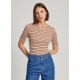 тениска,дамски,тениски,pepe,jeans,fleur,short,sleeve,t,shirt,multicolor,(mousse,white)