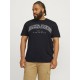 тениска,мъжки,тениски,jack,&,jones,caleb,varsity,plus,short,sleeve,t,shirt,blue,(black)