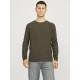 блуза,мъжки,пуловери,jack,&,jones,cooper,sweater,olive,night,(brown)