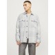 карирана,риза,мъжки,якета,jack,&,jones,raymond,melange,check,overshirt,grey,melange,comfort,fit,(grey)