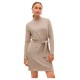 рокля,дамски,поли,и,рокли,vero,moda,bella,long,sleeve,dress,grey,(silver,mink,melange)