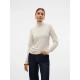 блуза,дамски,пуловери,дамски,плетени,дрехи,vero,moda,iris,high,neck,sweater,birch,w.,melange,(white)