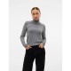 блуза,дамски,пуловери,дамски,плетени,дрехи,vero,moda,iris,high,neck,sweater,medium,grey,melange,(grey)