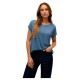 тениска,дамски,тениски,vero,moda,lava,glitter,stripe,short,sleeve,t,shirt,blue,(china,blue,silver,lurex)
