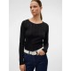 тениска,дамски,тениски,vero,moda,lisa,pointelle,long,sleeve,t,shirt,black