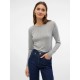 тениска,дамски,тениски,vero,moda,lisa,pointelle,long,sleeve,t,shirt,light,grey,melange,(grey)