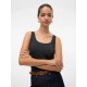 тениска,дамски,тениски,vero,moda,lulu,sleeveless,t,shirt,dark,grey,melange,(black)