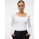 тениска,дамски,тениски,vero,moda,lulu,un,long,sleeve,t,shirt,white,(bright,white)